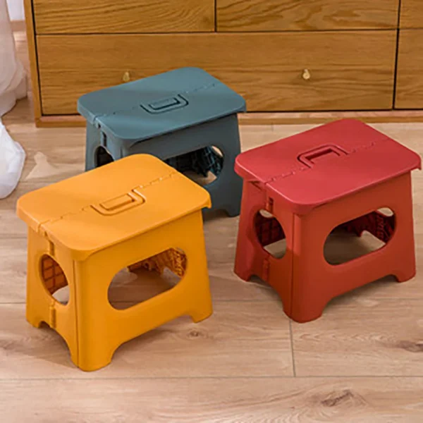 Portable Folding Step Stool-17.5cm Height Plastic Foldable Stool for Kids,Adults, Kitchen Garden Bathroom Stepping Stool табурет