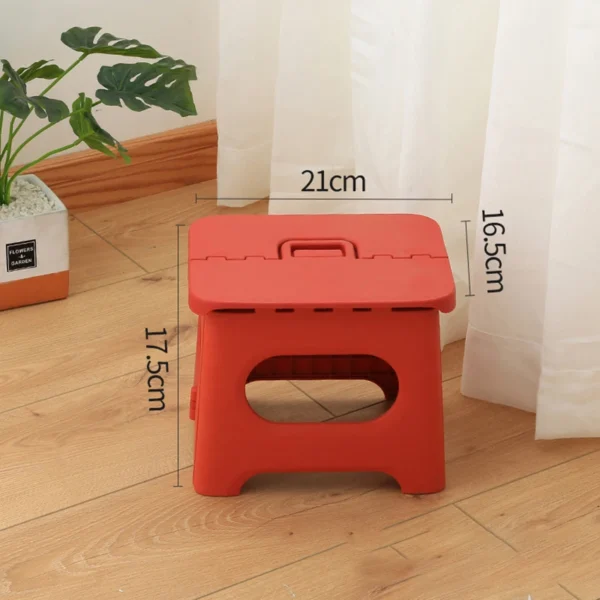 Portable Folding Step Stool-17.5cm Height Plastic Foldable Stool for Kids,Adults, Kitchen Garden Bathroom Stepping Stool табурет