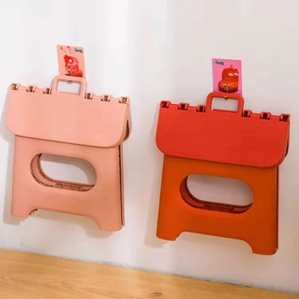 Portable Folding Step Stool-17.5cm Height Plastic Foldable Stool for Kids,Adults, Kitchen Garden Bathroom Stepping Stool табурет