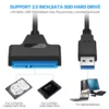 Up to 6 Gbps Sata to Usb 3.0 Adapter for 2.5 Inch Laptop Accessories External HDD SSD Hard Drive 22 Pin Cable Computer Cables