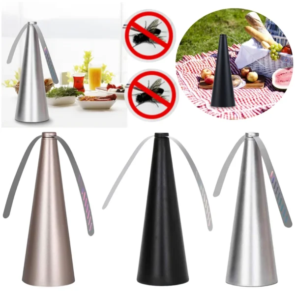 2pcs Fly Fans for Tables Fly Repellent Fan Table Top Fly Fan Fly Spinner for Picnic Restaurant Party Home BBQ Camping Equipment