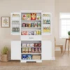 72 Inch Tall Pantry Storage Cabinet Large Kitchen Sideboards with Drawer Door Adjustable Shelves for Pantry Dining Living Room