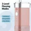 Oral Irrigator Portable Rechargeable Powerful Battery Life Water Teeth Cleaning Stick For Home Travel Water Flosser Teeth Pick