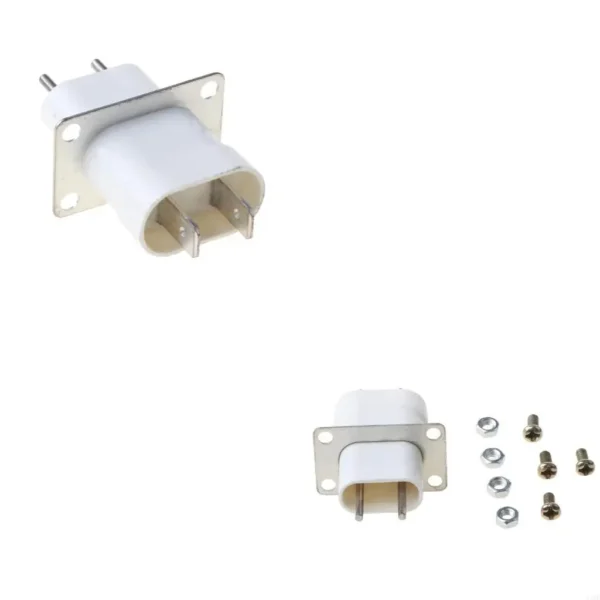 J1HF Home Electronic Microwave Oven Magnetron Filament 4 Pin Socket Converter White