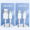 For PD 35W Fast Quick Charger USB Type C For iPhone 15 14 13 12 11 Pro Max Mini Plus XR XS Charging Data Cable Accessories