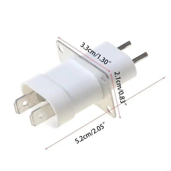 J1HF Home Electronic Microwave Oven Magnetron Filament 4 Pin Socket Converter White