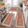 Kitchen rug set 3 pieces, washable kitchen mat, for thick floor kitchen floor mat, for hallway laundry holiday decoration