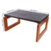 Folding Wooden Coffee Table Laptop Desk Low Tea Table Table for Home Balcony Living Room Bedroom Space-saving Furniture