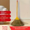 Eco-friendly hand-woven mango broom - suitable for hard floors - ideal for living rooms, bedrooms, kitchens and outdoor cleaning