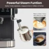 Home Coffee Machine 20Bar Pump Pressure Energy Saving Self-Cleaning Portable Small Coffee Grinder Machine for Home Office