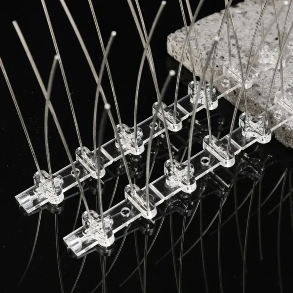 Stainless Steel Bird Spikes Pigeon Deterrent Effective Bird Repeller For Garden Fence Roof Window Sill Eaves Easy Installation