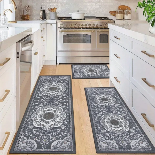 3 pcs set floor mat Bohemian style rugs kitchen carpet Non-slip comfortable washable kitchen decoration office bedroom corridor