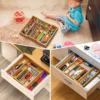 Kitchen Drawer Organizer Bamboo Split Cutlery Adjustable Kitchen Tool Knife and Fork Storage Box Home Bedside Drawer Organiser
