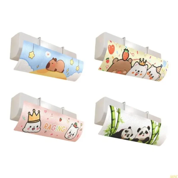 A0NC Anti Direct Blow Air Conditioner Deflector Wind Baffle for Bedroom and Nurseries
