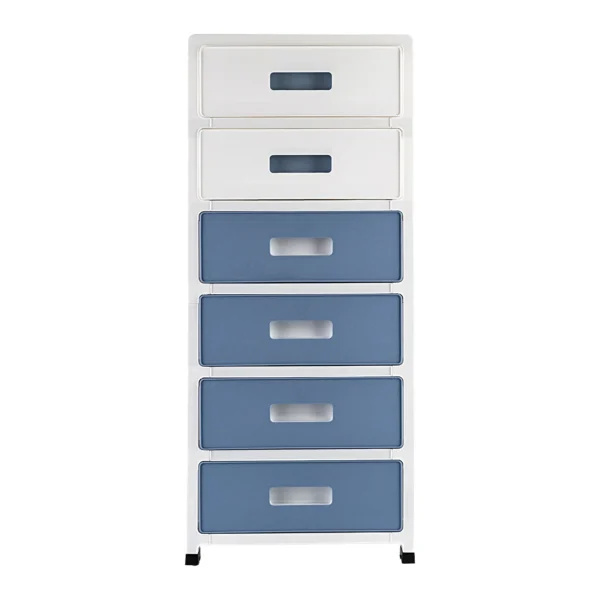 6-Drawer File Cabinet with Lockable Drawers Office Organizer with Silent Wheels Multi-Layer Storage Home & Office Filing Cabinet