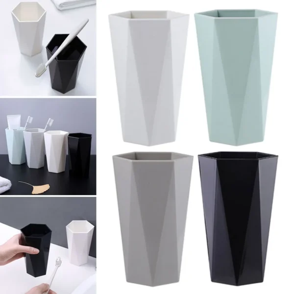 300ML Cups Nordic Plastic Cup Toothbrush Holder Washing Drinking Home Bathroom Tooth Mug 10.8cm X 5.8cm Home Personal Care Part