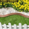 Garden Bed Border Garden Bed Edging Steel Lawn Edging 100x13cm Flexible Bendable Landscape Edging Metal Garden Bed Border