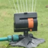 New Automatic Garden Sprinkler Adjustable Large Coverage Lawn Sprinkler 16 Holes Rotating Lawn Sprinkler for Outdoor Yard Garden