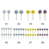 2/10pcs Bird Repellent Windmill Practical 8 Leaves DIY Birds Deterrent Windmill Creative Outdoor Garden Lawn Yard Decoration