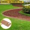 Garden Bed Border Garden Bed Edging Steel Lawn Edging 100x13cm Flexible Bendable Landscape Edging Metal Garden Bed Border