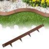 Garden Bed Border Garden Bed Edging Steel Lawn Edging 100x13cm Flexible Bendable Landscape Edging Metal Garden Bed Border
