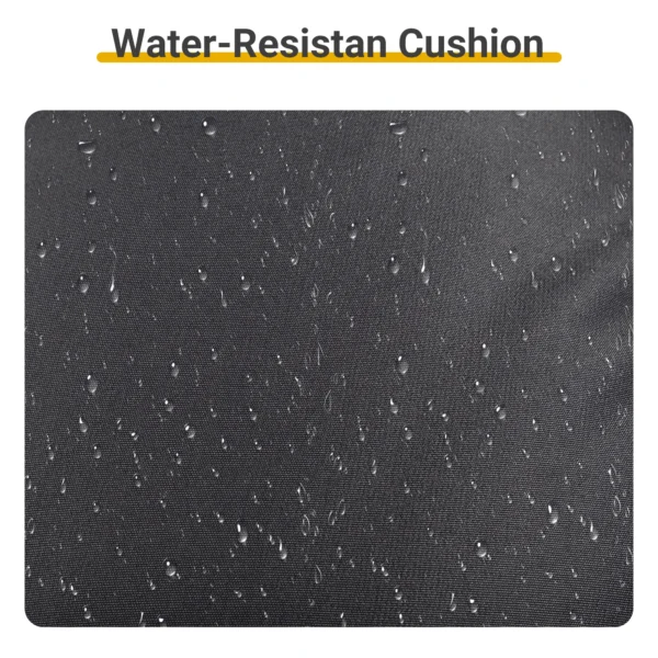 Outdoor Patio Rocking Chair, Oversized Papasan Chair with Cushion and Frame,for Front Porch Living Room Bedroom (Dark Grey)