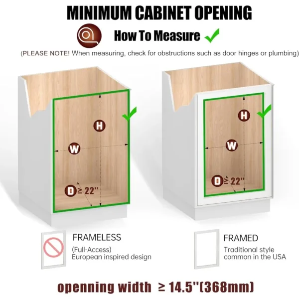 2-Tier Cabinet Pull Out Shelves (14" W x 22" D), Slide Out Shelves for Kitchen Cabinets, Metal Under Cabinet Roll Out Shelf